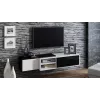 Móvel de TV Cama SIGMA1 180 branco/preto brilhante