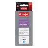 Frasco de tinta ActiveJet AB-5000C ciano, compatível com Brother, 50 ml à base de corante alto rendimento (XL)