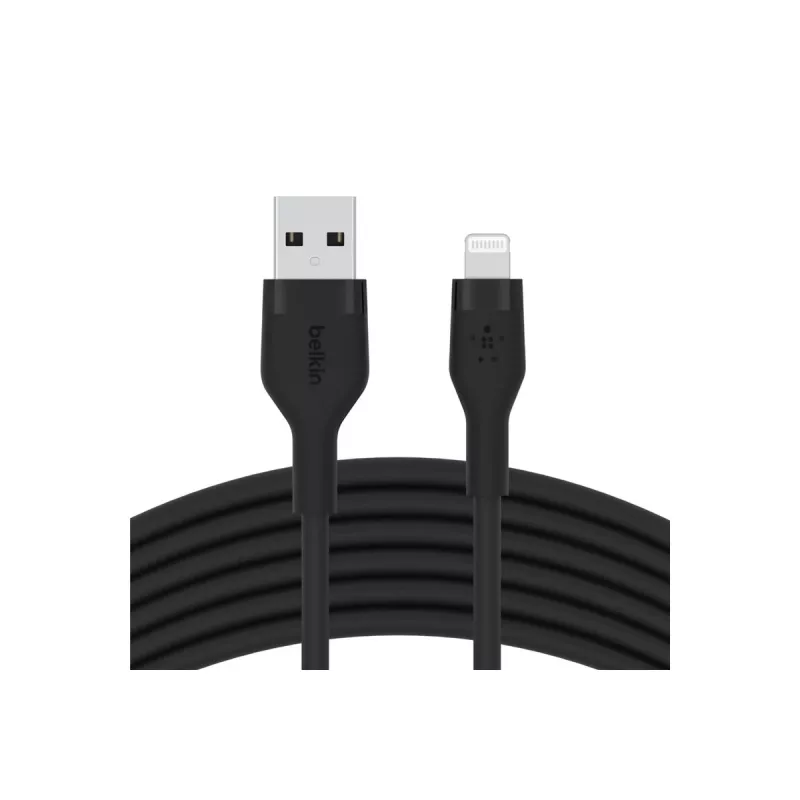 Belkin BOOST CHARGE Flex cabo USB-A para Lightning CAA008BT1MBK, 1 m, preto