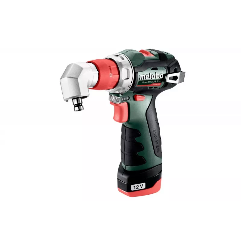 Metabo PowerMaxx BS BL Q 601749500 berbequim-aparafusadora a bateria, 12V, 38 Nm, 2x 2,0 Ah