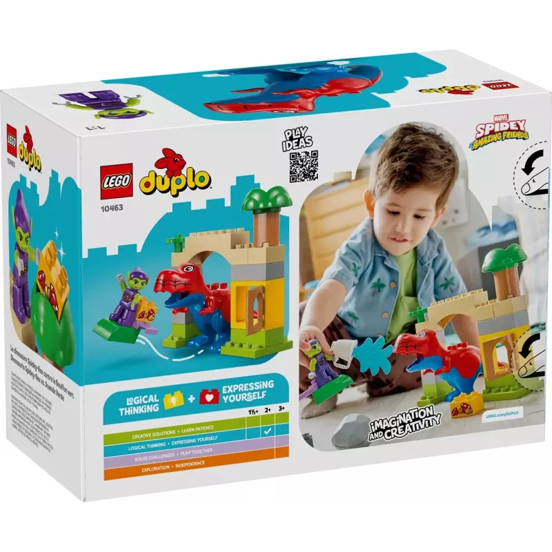 LEGO DUPLO 10463 Dinossauro Spidey-Rex contra o Duende Verde