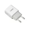 Carregador de interior AC IBOX C-35 Universal branco — 5 V máx., 0,3 A entrada, 1 A saída USB