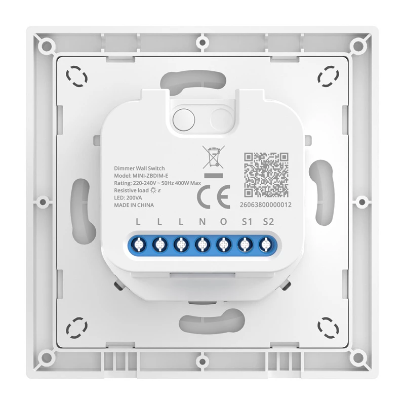 Interruptor/regulador de parede inteligente Sonoff MINI-ZBDIM-E ZigBee – regulador compacto para embutir e módulo de ligar/desligar