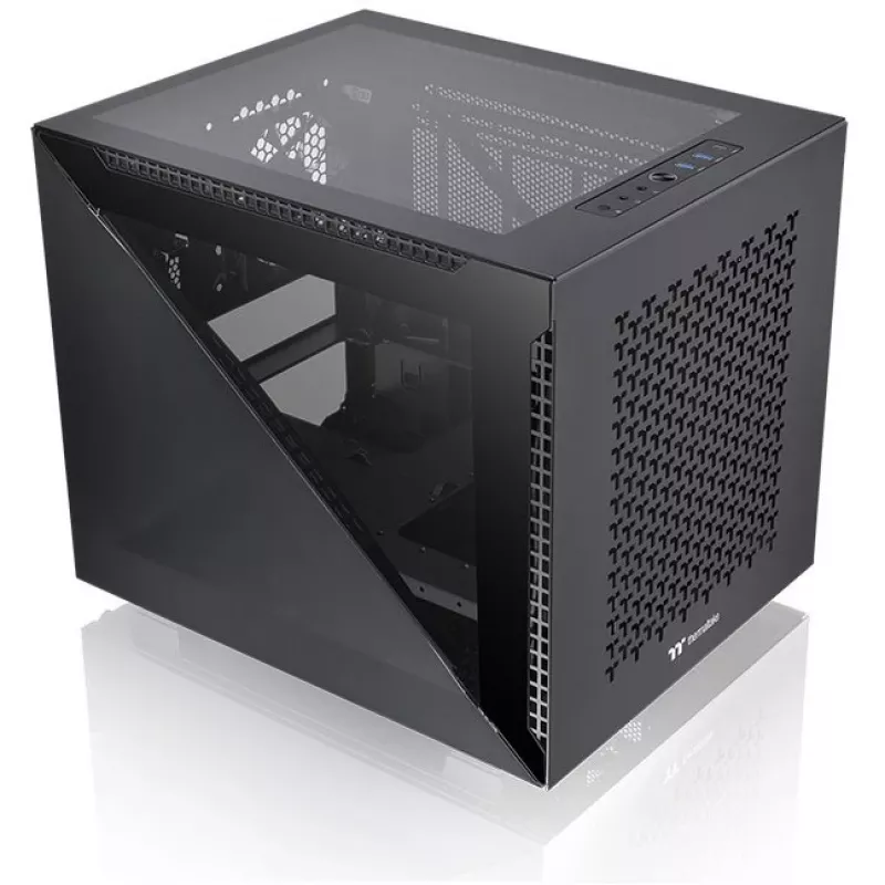 Caixa de PC Thermaltake Divider 200 TG Air Micro Tower Preto
