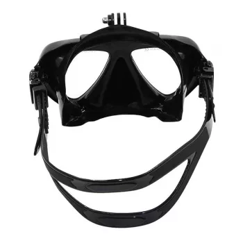 Máscara de mergulho Telesin com suporte removível para câmaras de ação, modelo GP-DIV-GS2-BK