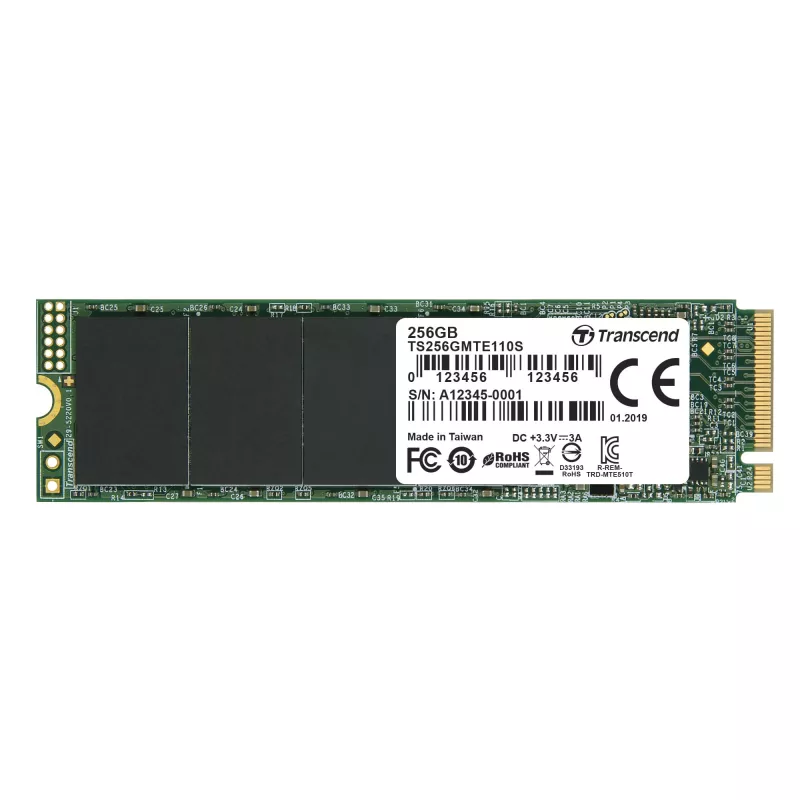 Disco SSD Transcend 256GB M.2 PCIe TS256GMTE110S
