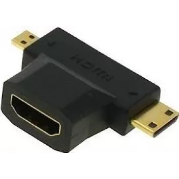 ShiverPeaks BS77414 adaptador em T Mini / Micro HDMI