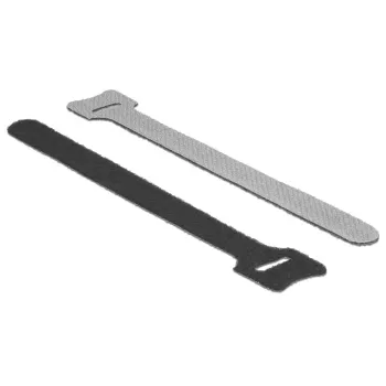 Fecho de velcro DeLOCK 18686 Preto 10 unid.