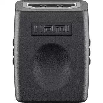 Adaptador HDMI™ Wentronic Goobay, preto - conector fêmea HDMI™ A > conector fêmea HDMI™ A (68688)