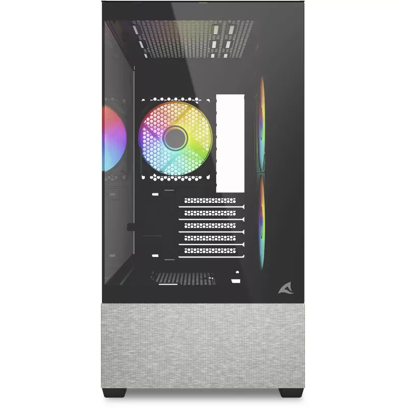 Caixa Sharkoon MK7 ARGB mATX 2x vidro