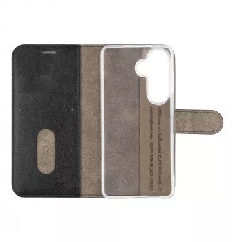 Fixed Opus capa tipo livro para Samsung Galaxy S26, preta, pele