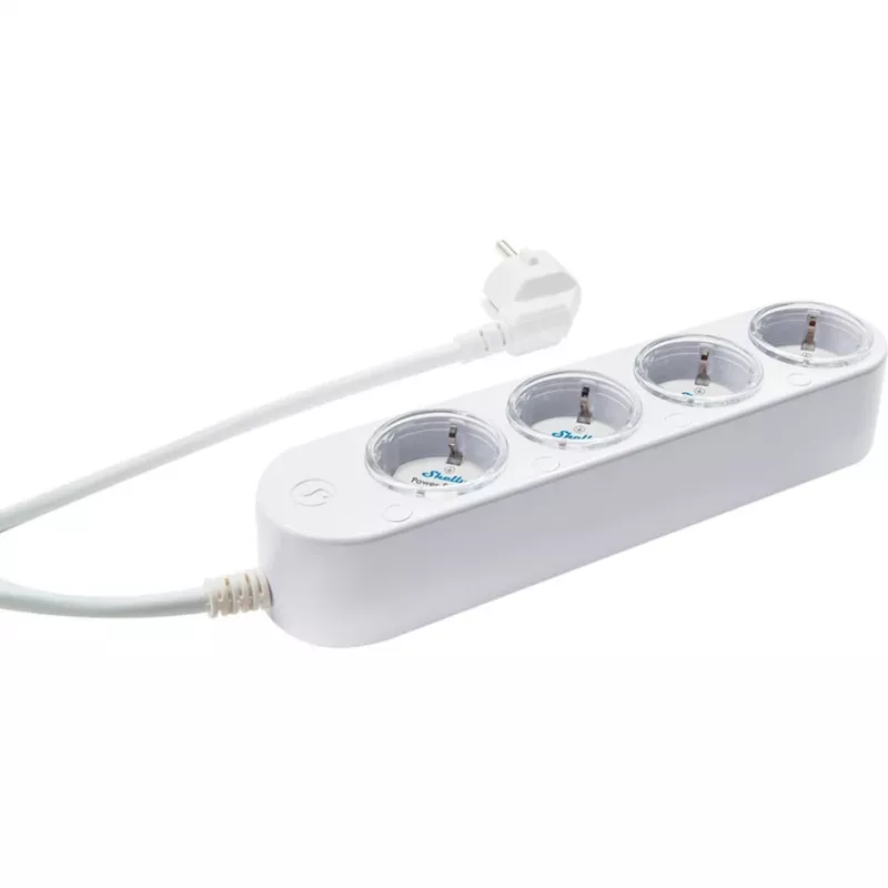 Régua de tomadas Smart 12A Shelly Power Strip 4 Gen4 Zigbee/Matter