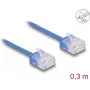 Cabo de rede DeLOCK RJ45 Cat.6 UTP 0,3 m azul