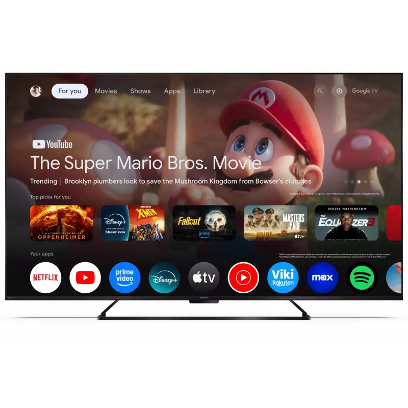 Sharp | 65HR7265E | 65 | Smart TV | Google TV | Preto