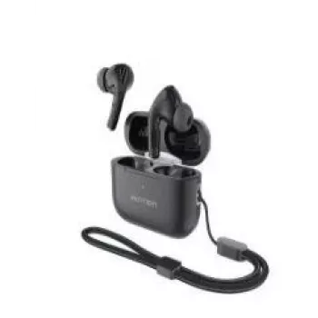 Headset sem fios Vention Echo Lite E11 Pro — preto, design on-ear, modelo NBVB0-PRO