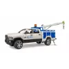 Carro Dodge RAM 2500 serviço com luz rotativa e grua BRUDER 02509