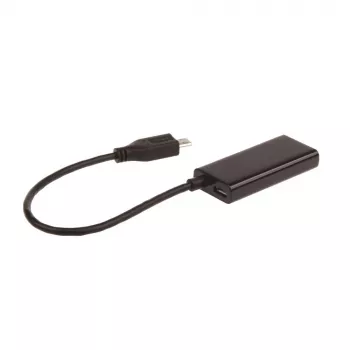 Adaptador MHL(M)->HDMI(F)+ USB MICRO(BF)(11 PIN) 16 cm
