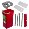 Conjunto de esfregona plana GB870 MaxiClean com balde de limpeza 2 em 1 5,7L, sistema de limpeza de chão com cabeça de esfregona rotativa 360°