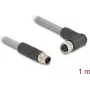 Cabo sensor/atuador DeLOCK 80542 1 m RST M12 cinzento