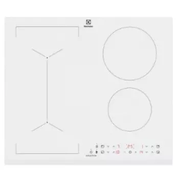Placa de indução de encastrar Electrolux LIV63431BW branca, 59 cm, 4 zonas