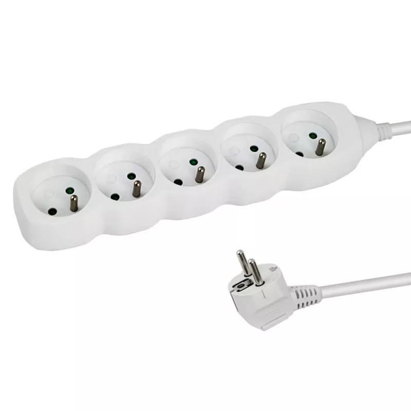 Extensão elétrica ESPERANZA ELK207W — cabo de 1,5 m, 5 tomadas tipo E, interior, 220–250 V