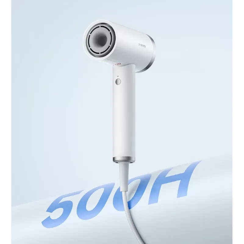 Secador de cabelo Xiaomi GSHGL01LX 1600 W, motor 110000 rpm, velocidade do ar 62 m/s, prateado/branco, cabo de 1,7 m