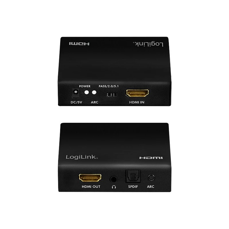 Extrator de áudio HDMI 2CH/5.1CH, 4K/60Hz