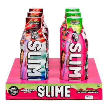 Conjunto de slime WECOOL Compound Kings — frascos de slime sortidos, mistura multicolorida