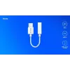Adaptador de áudio USB Type 3.1 C (M) – Jack 3,5mm (F) branco SAVIO AK-51
