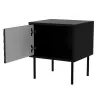 Mesa de cabeceira Cama, 2 unid. CORTINA 45x40x51 preto