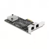 Placa de rede DeLOCK 81261 PCI Express x2, 2 x RJ45 5 Gigabit LAN