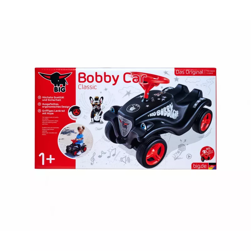 Carro de escorregar Simba-Dickie BIG Bobby Car Classic Little Rocker — preto/vermelho, modelo 800056144