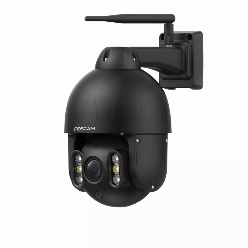 Câmara de vigilância IP dome Foscam SD8P 8 MP, 4K 3840 x 2160, zoom ótico 4x, PTZ, IR 50 m, Wi-Fi, MicroSD até 256 GB