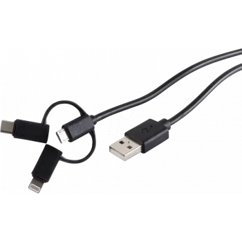 Cabo USB ShiverPeaks BS14-15025 1 m USB-A Micro-USB B preto