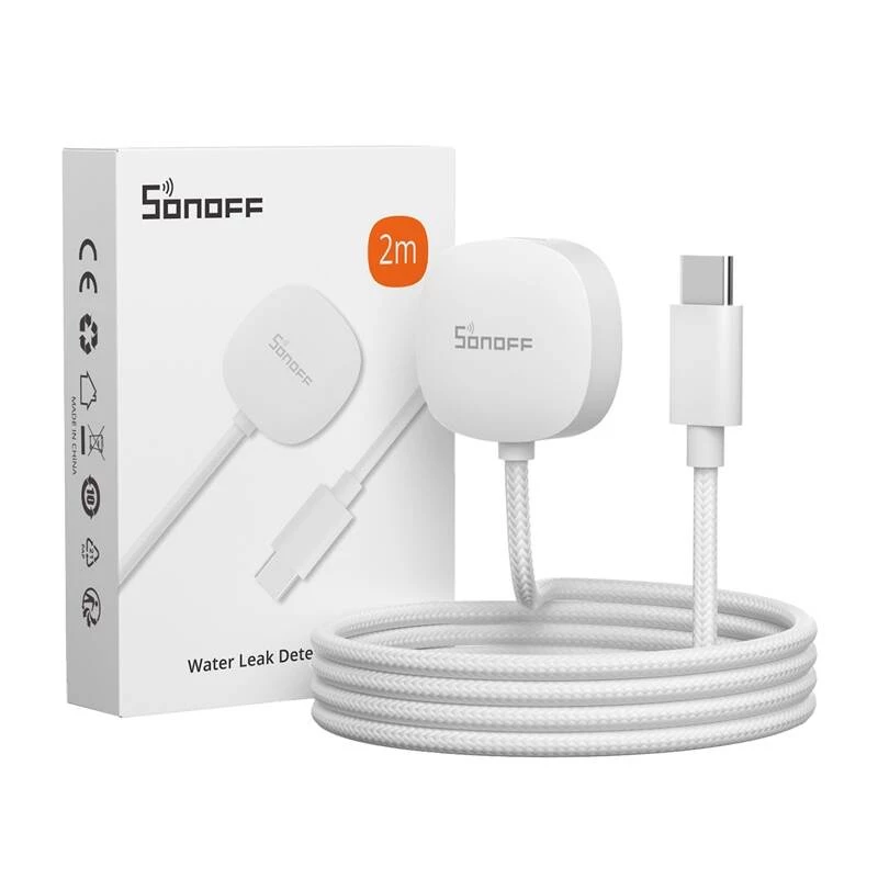Cabo de extensão Sonoff SNZB-05P para sensor de inundação/fugas, 200 cm de comprimento