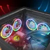 Ventoinha Thermaltake SWAFAN 14 RGB, 14 cm, preto, 500–2000 RPM