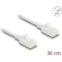 Cabo de rede DeLOCK RJ45 Cat.6A macho para macho 0,3 m branco