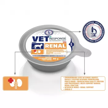 VET RESPONSE Renal - Alimento húmido para gatos - 85 g