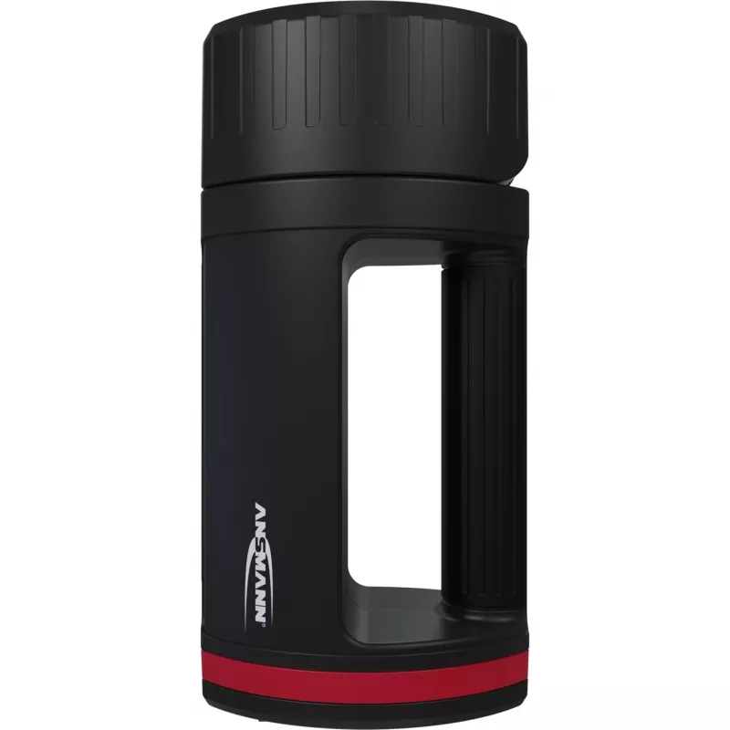 Ansmann HS20R Pro 1600-0223 projetor LED portátil de mão 20 W, IP20, 3 lâmpadas, preto/vermelho