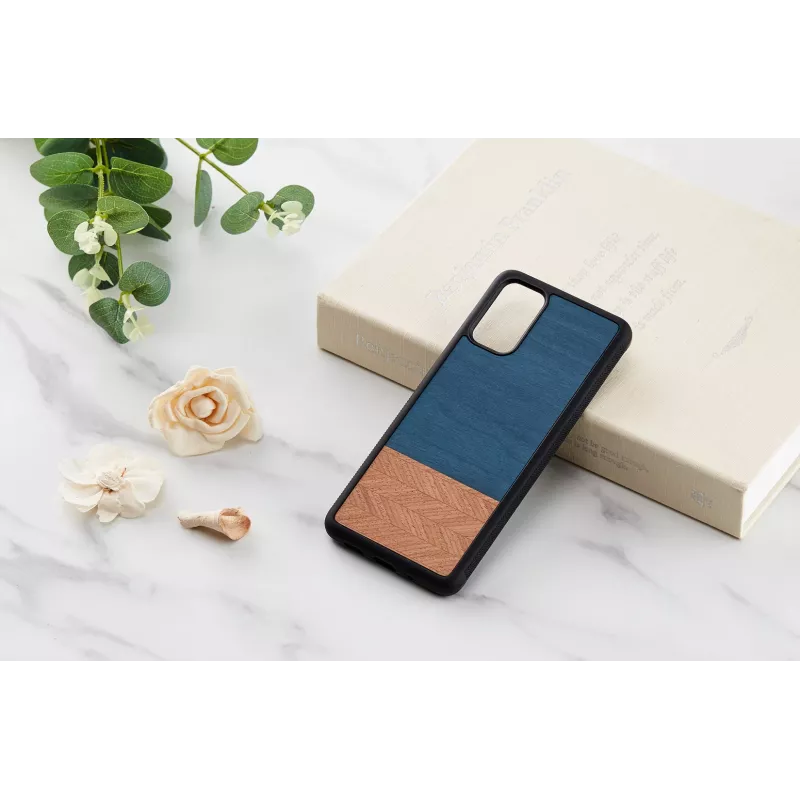 Capa para telemóvel Man and Wood Galaxy S20+ Denim preto — capa de proteção para Samsung Galaxy S20+
