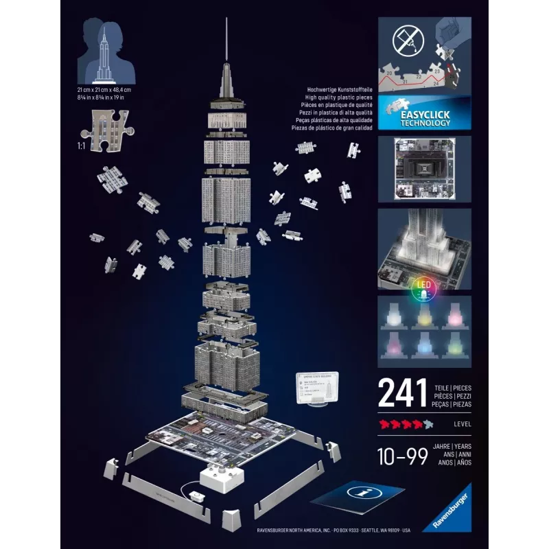 Puzzle 3D Ravensburger 12008026 216 peças edifício
