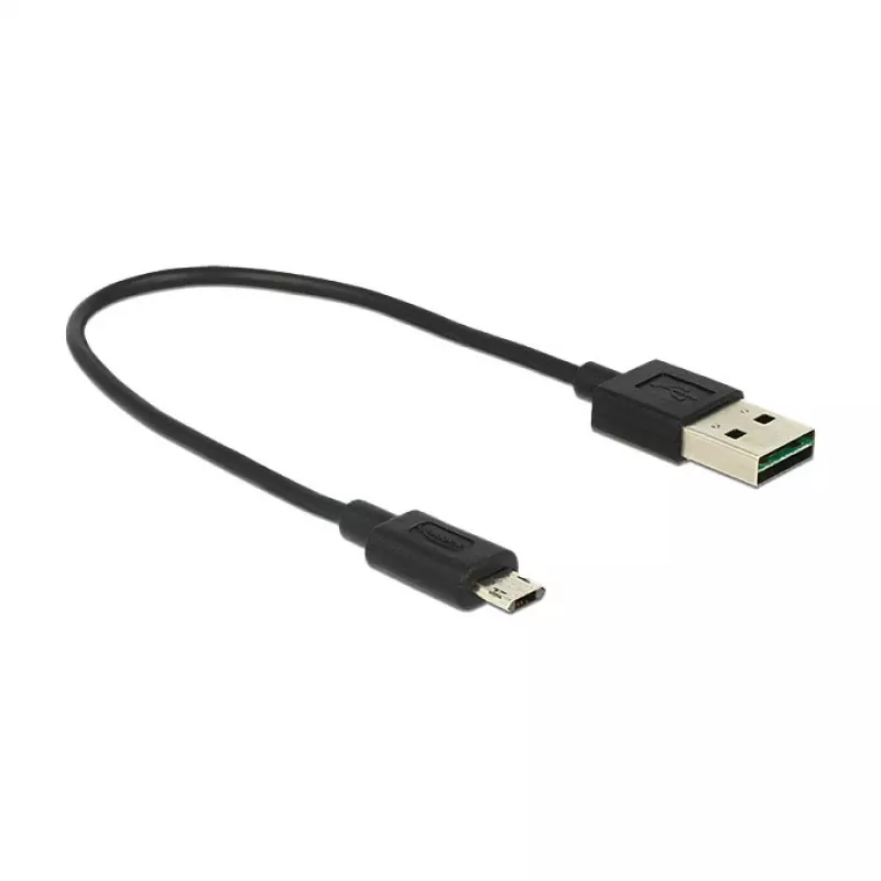 Cabo USB DeLOCK 84804 USB 2.0 0,2 m USB A Micro-USB B preto