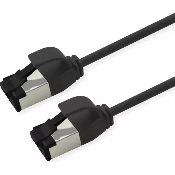 Cabo de patch ROLINE U/FTP Cat.8.1 LSOH fino preto 3m (21.15.3266)