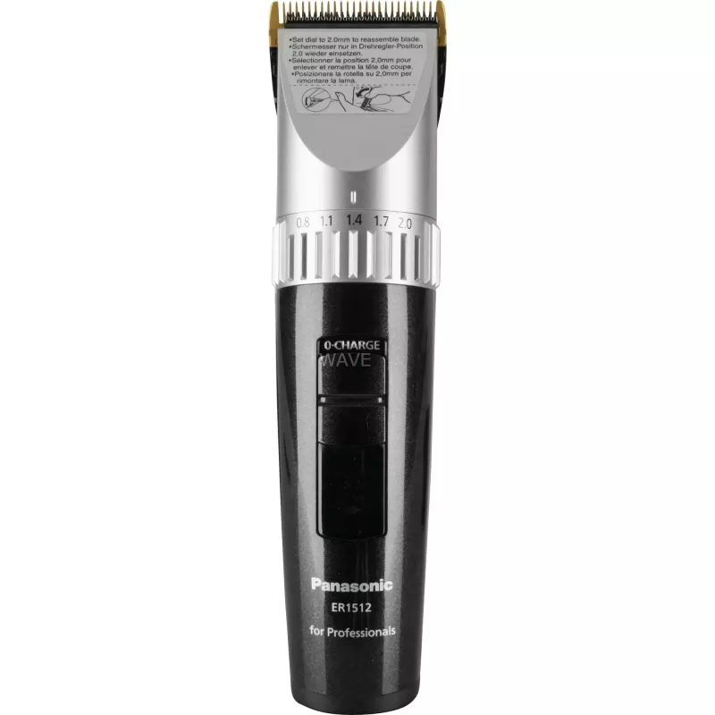 Máquina de cortar cabelo/aparador recarregável Panasonic ER1512 em aço inoxidável (ER-1512)
