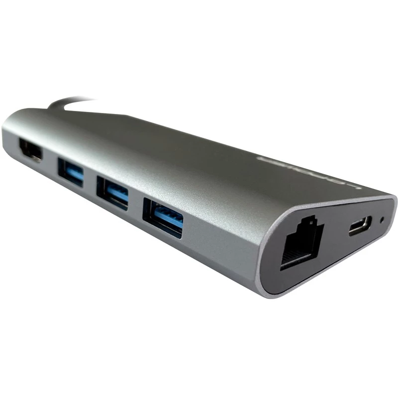 Dock para portátil LC-Power LC-HUB-C-MULTI-5 USB 3.2 Gen 1 Type-C com fios