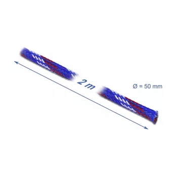 Bainha de cabo DeLOCK 20761 azul vermelho branco
