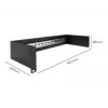 Delock 66884 Painel de calha DIN de 19 polegadas, 2U, preto