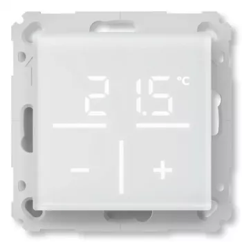 Termóstato de parede em vidro Homematic IP 161333A0 com sensor de CO2, RF digital, 230 V, 54,5×54,5×29 mm