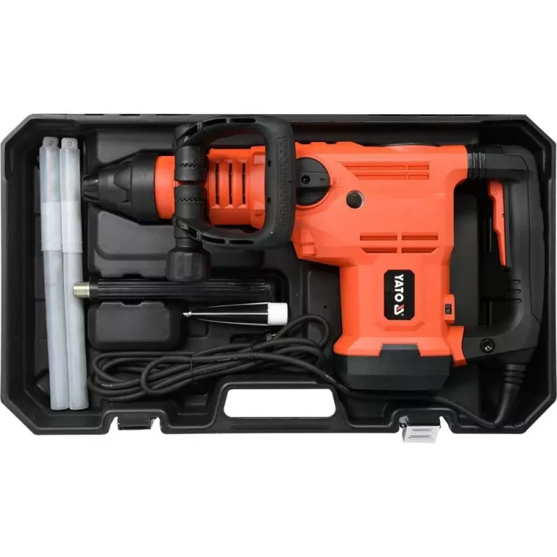 Martelo perfurador YATO YT-82135 1600 W SDS Max, 25 J de energia de impacto, até 52 mm de perfuração em betão