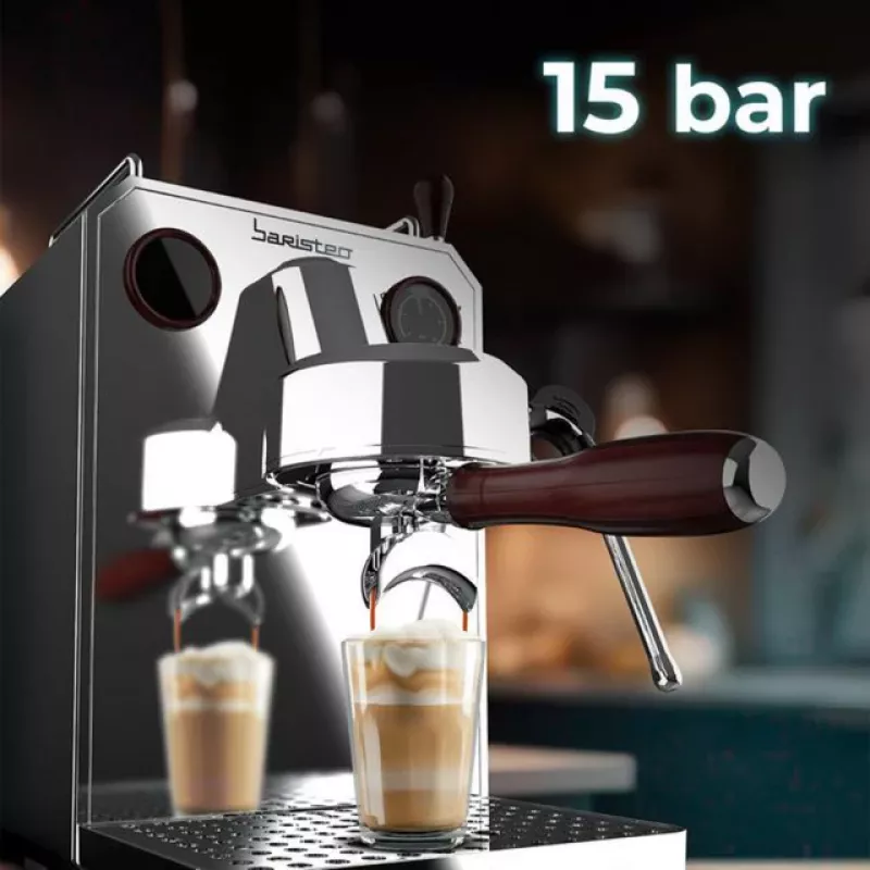 Máquina de café expresso Baristeo Intima (prateado/aço inoxidável, Thermoblock)